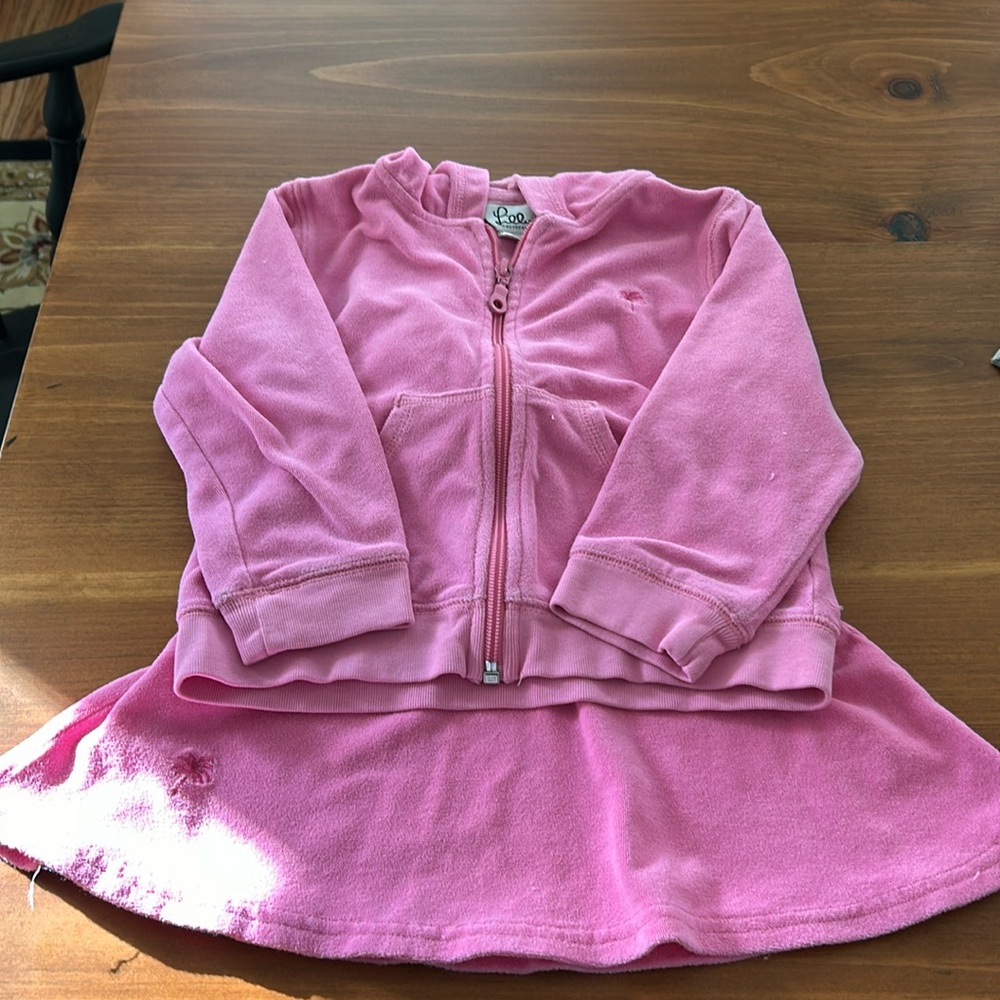 Lilly Pulitzer Pink Skirt Set